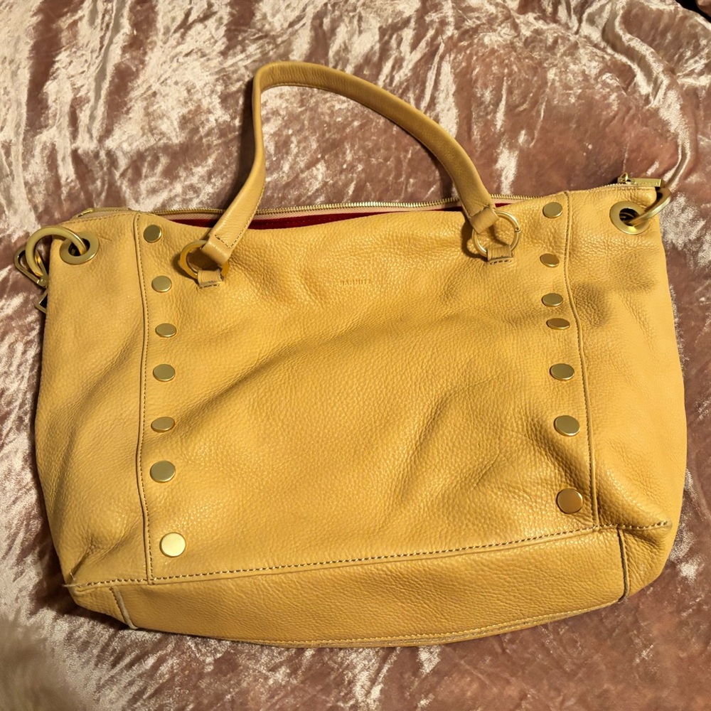 Hammitt Yellow Leather Tote with Gold Hardware